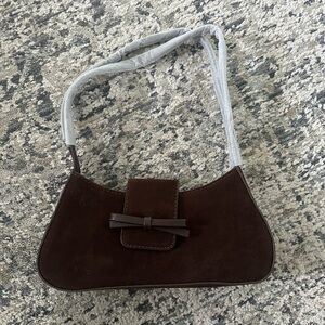Brand New Brown Suede Women's Bag